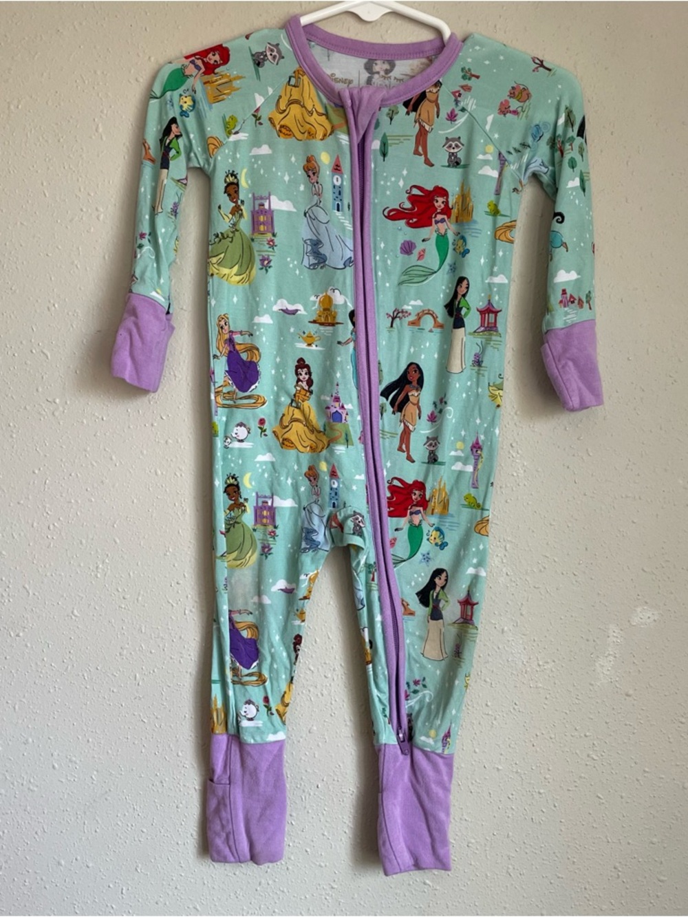 Little SleepiesDisney Princess Dreams Zippy Footed One-Piece Pajamas